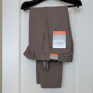 Van Heusen Men's Slim Fit Brown Pants